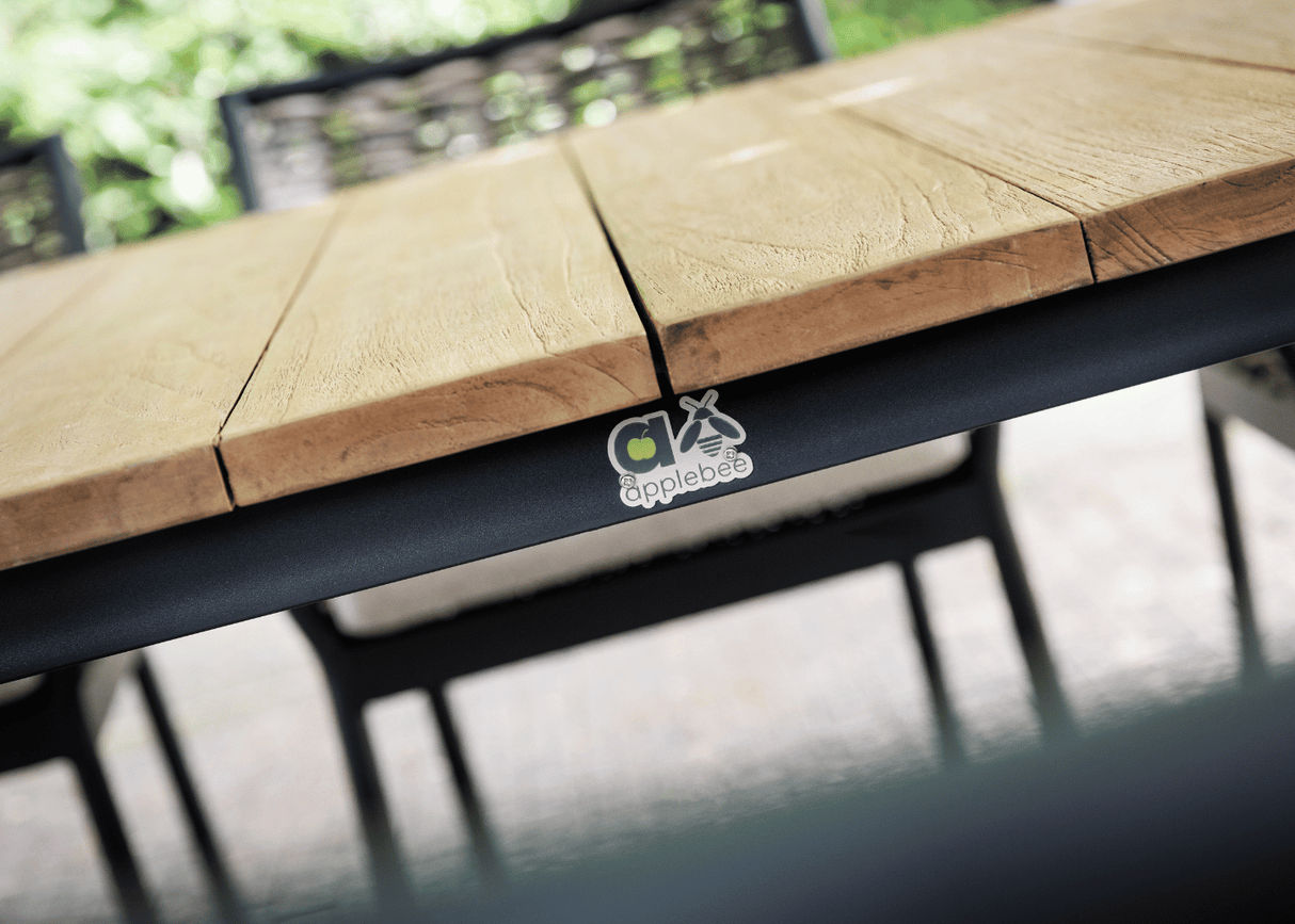 Apple Bee Milou Dining Tuintafel 180 cm - Zwart