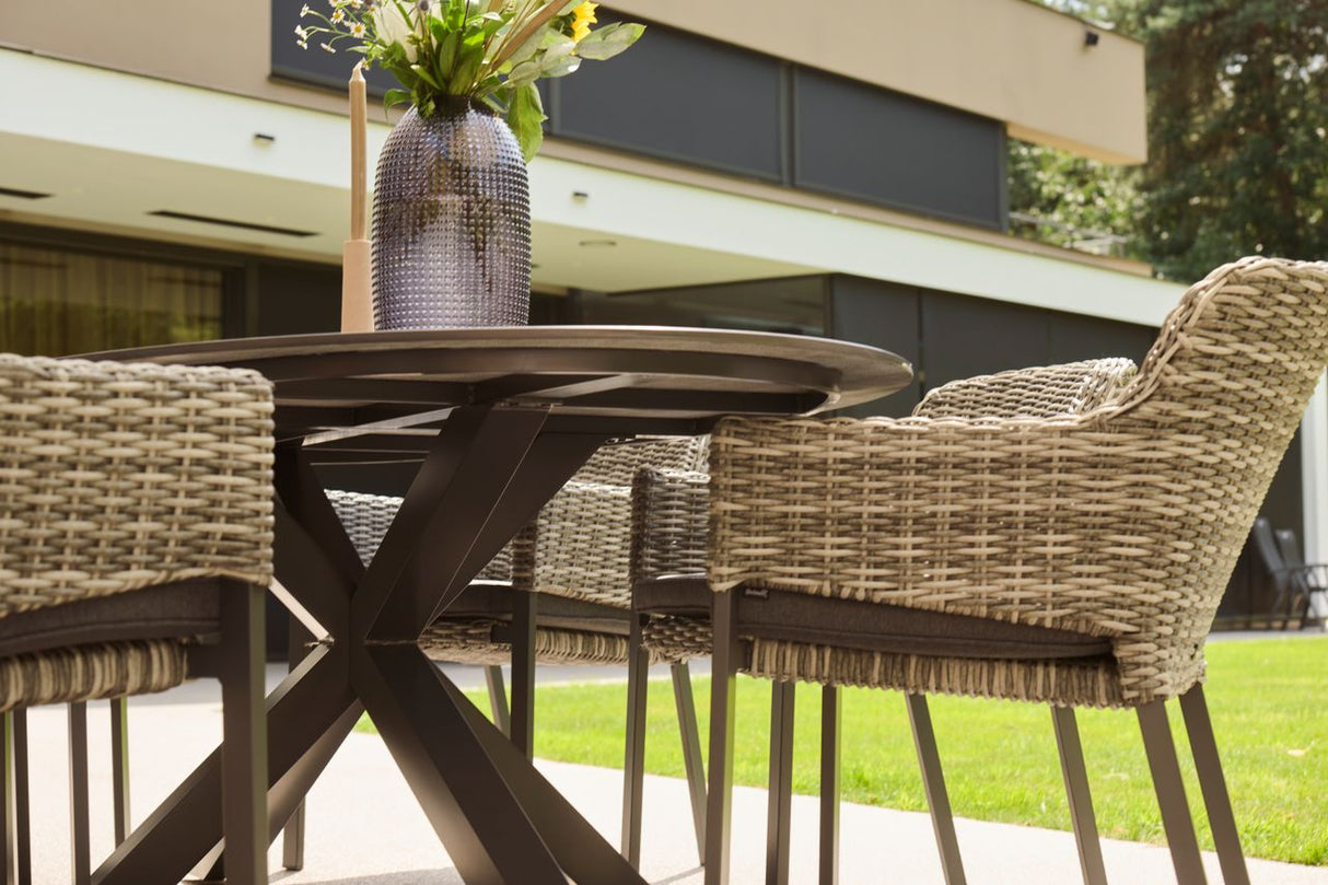 Xander Dining Tuintafel Ovaal 220 x 120 x 76 cm