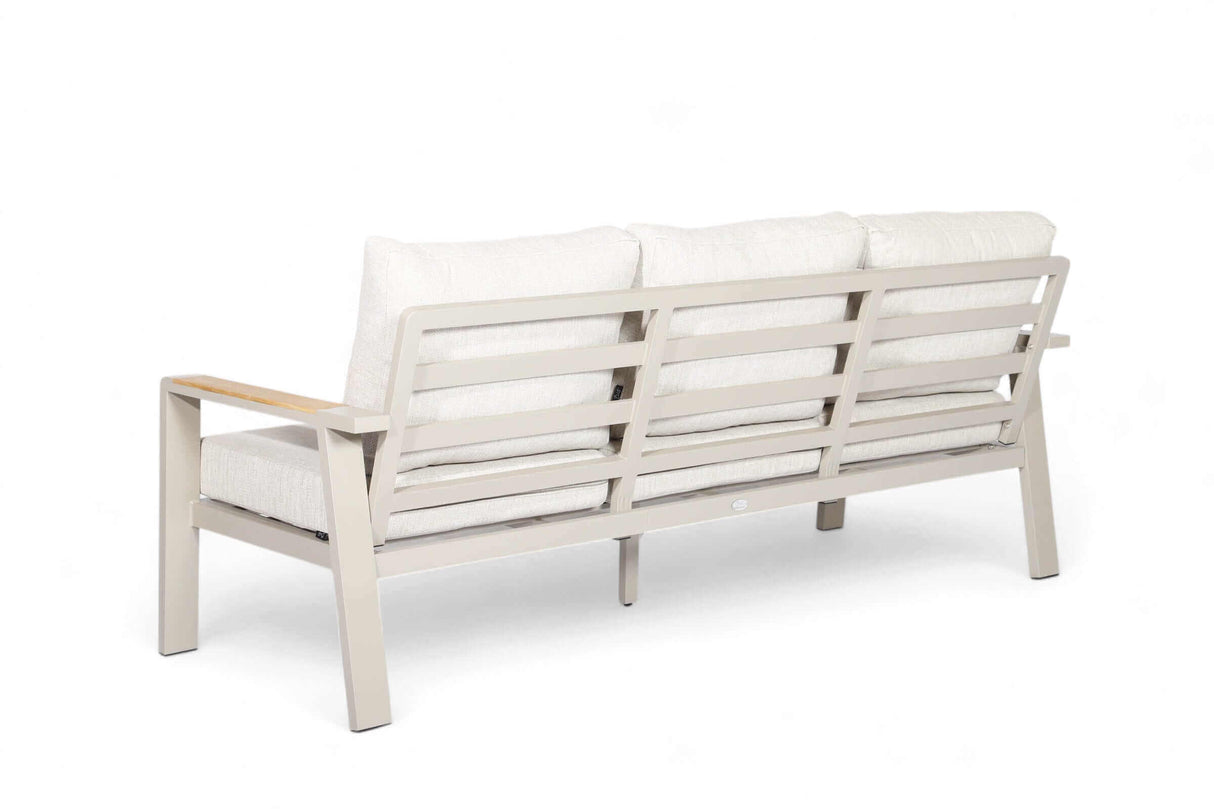 Aluminium Bank Loungeset - Taupe - Belito Birmingham - 3 - delig