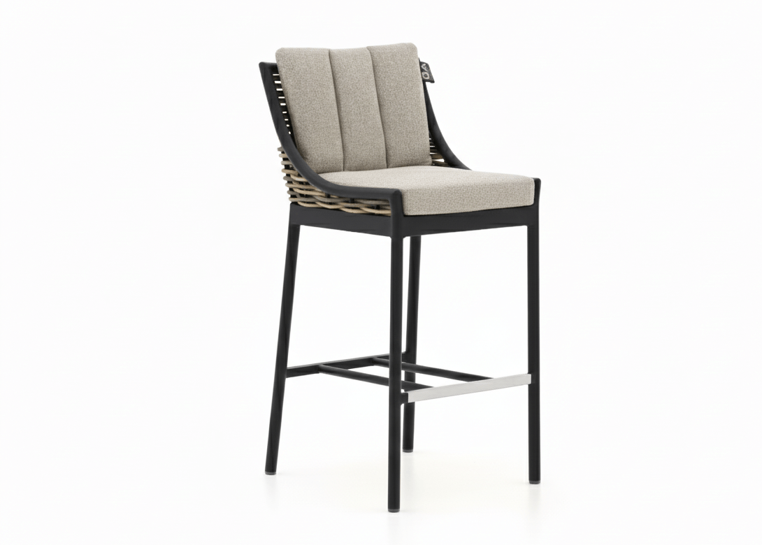 Apple Bee Milou Barstoel detailfoto op witte achtergrond