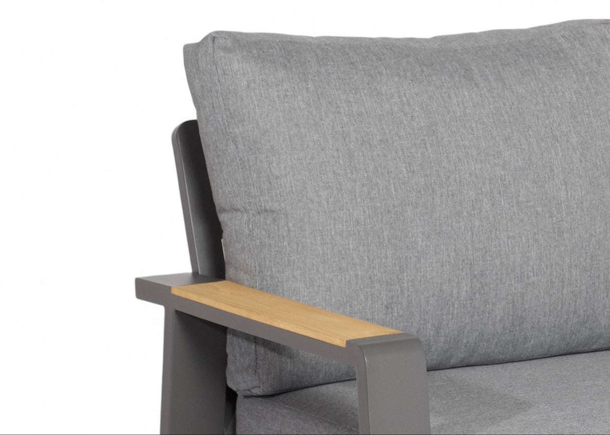 Belito Birmingham/Lotte Tuinstoel - Antraciet Aluminium - 81 x 80 x 83 cm (LxBxH)