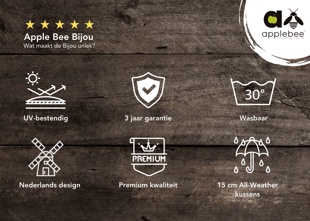 Voordelen van het Apple Bee Bijou Loungeset