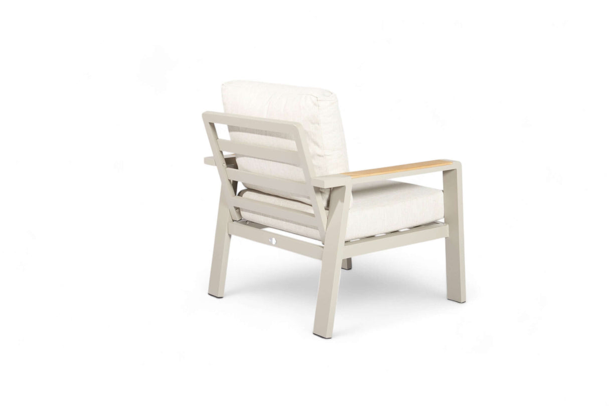 Aluminium Bank Loungeset - Taupe - Belito Birmingham - 3 - delig