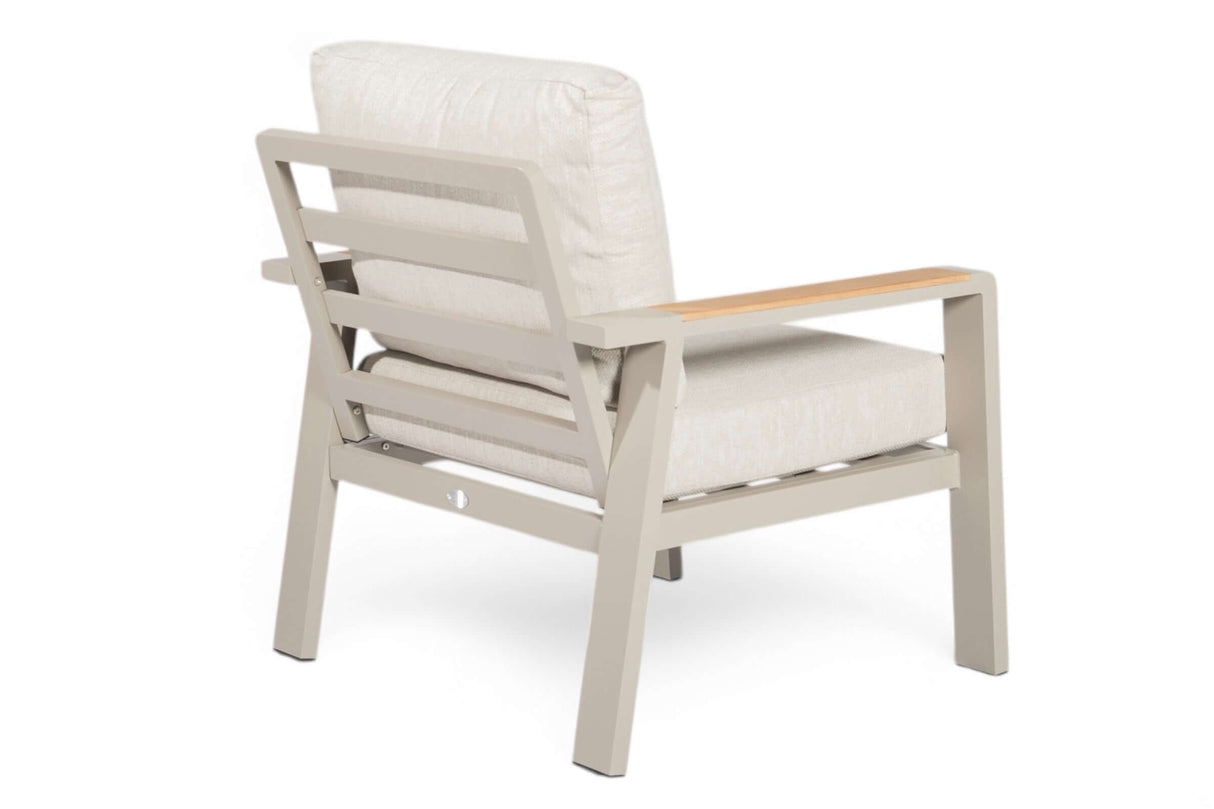 Belito Birmingham Aluminium Lounge Tuinstoel Taupe