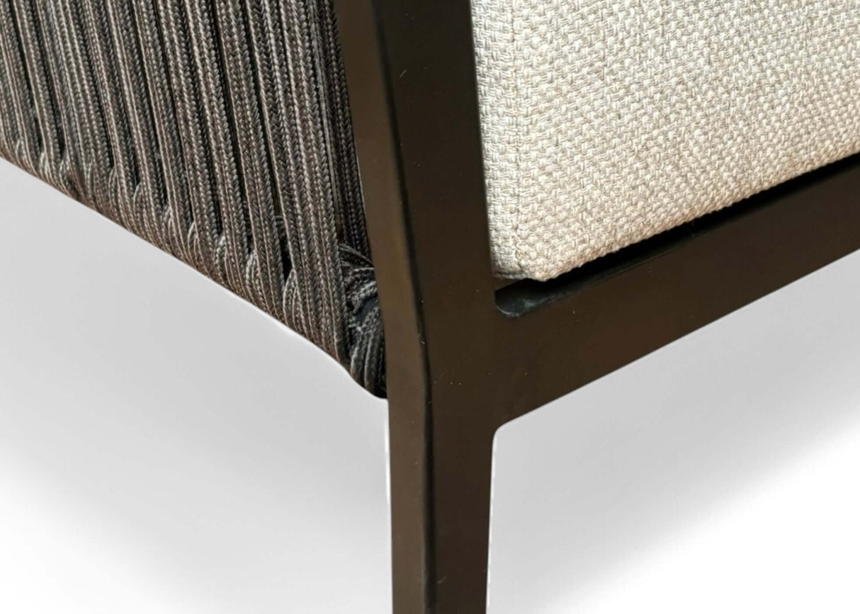 Belito Ouddorp Lounge Tuinstoel | Grey Rope | All-Weather