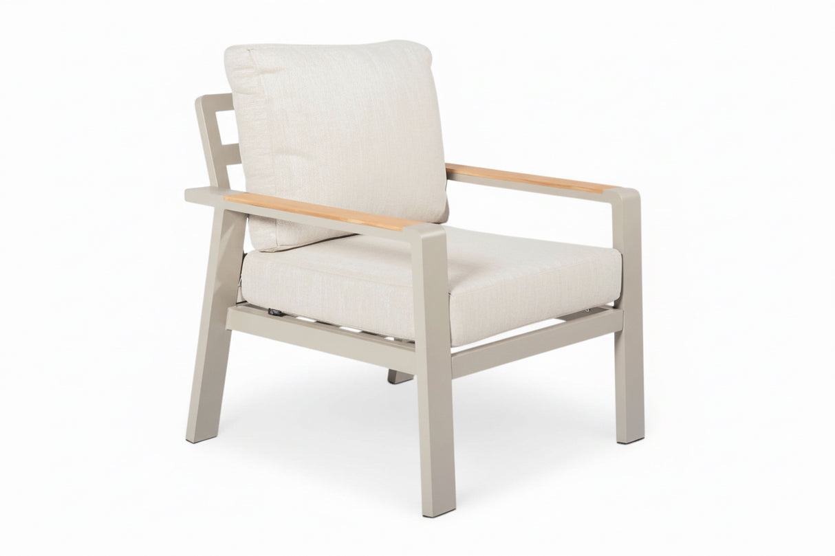 Belito Birmingham Aluminium Lounge Tuinstoel Taupe