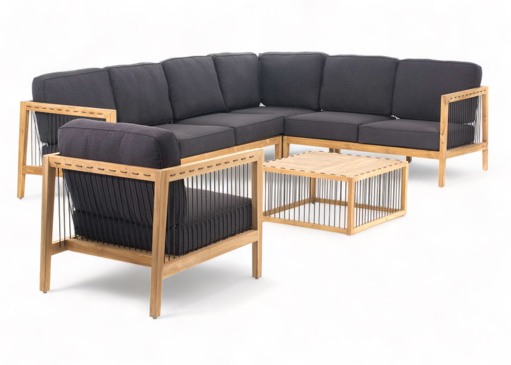 Apple Bee La Croix loungeset teak 5-delig links