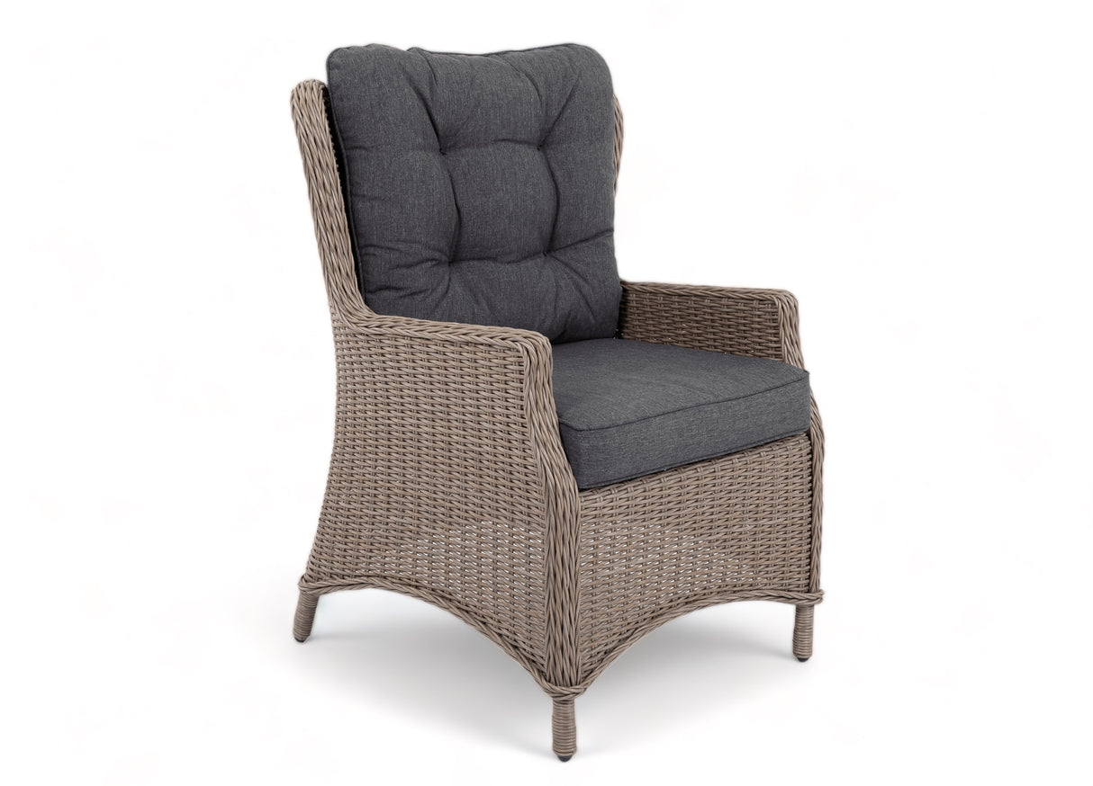 Belito® Milou wicker tuinstoel - Graphite 2.0
