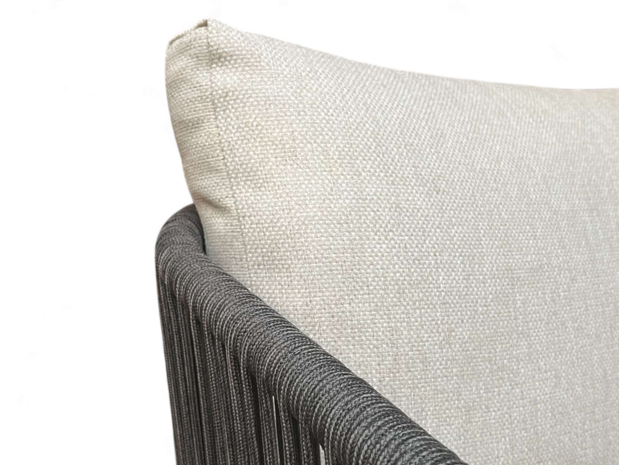 Belito Ouddorp Lounge Tuinstoel | Grey Rope | All-Weather