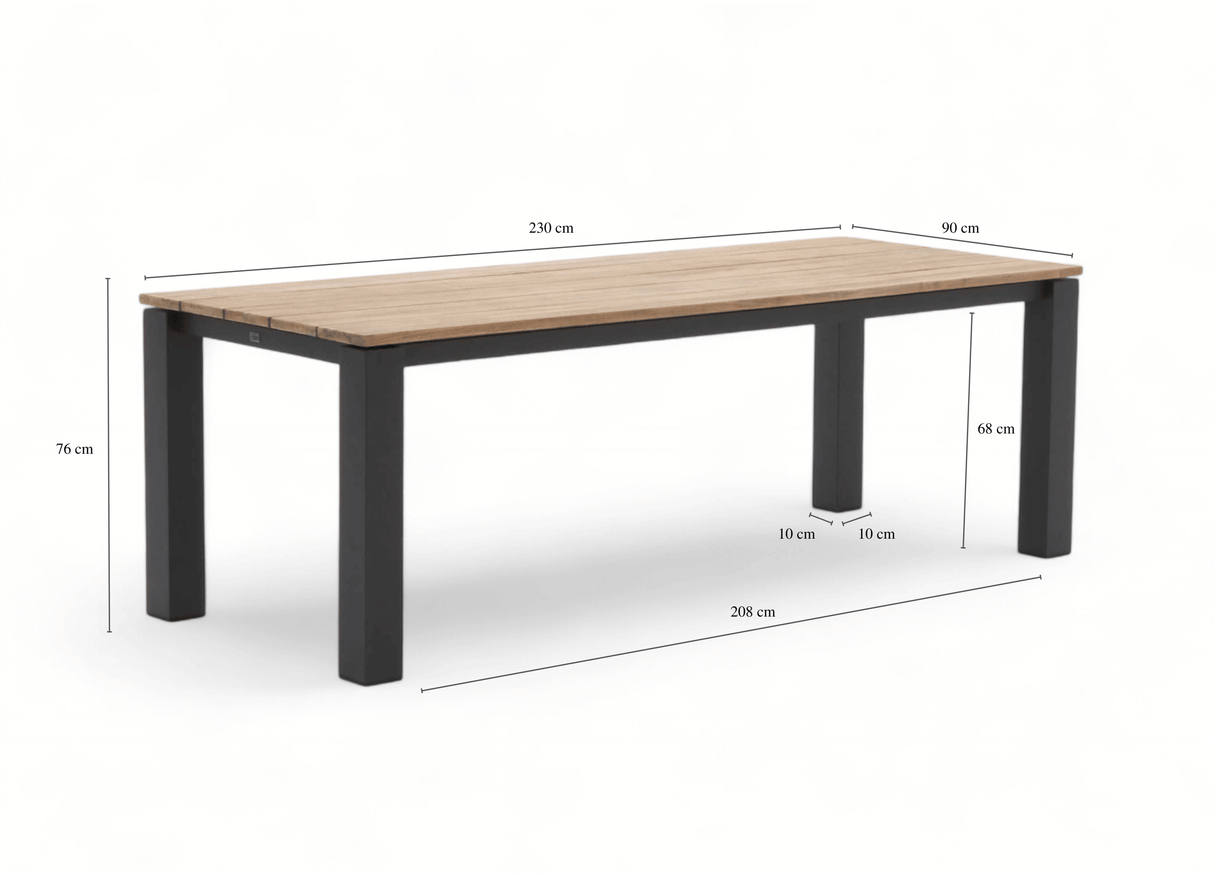 Belito® Milou/Luuk dining tuinset 240cm 7-delig