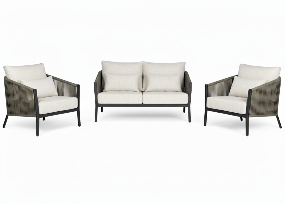 Belito® Ouddorp Loungeset - All-Weather - Army Green - 5-delig - Nr.6