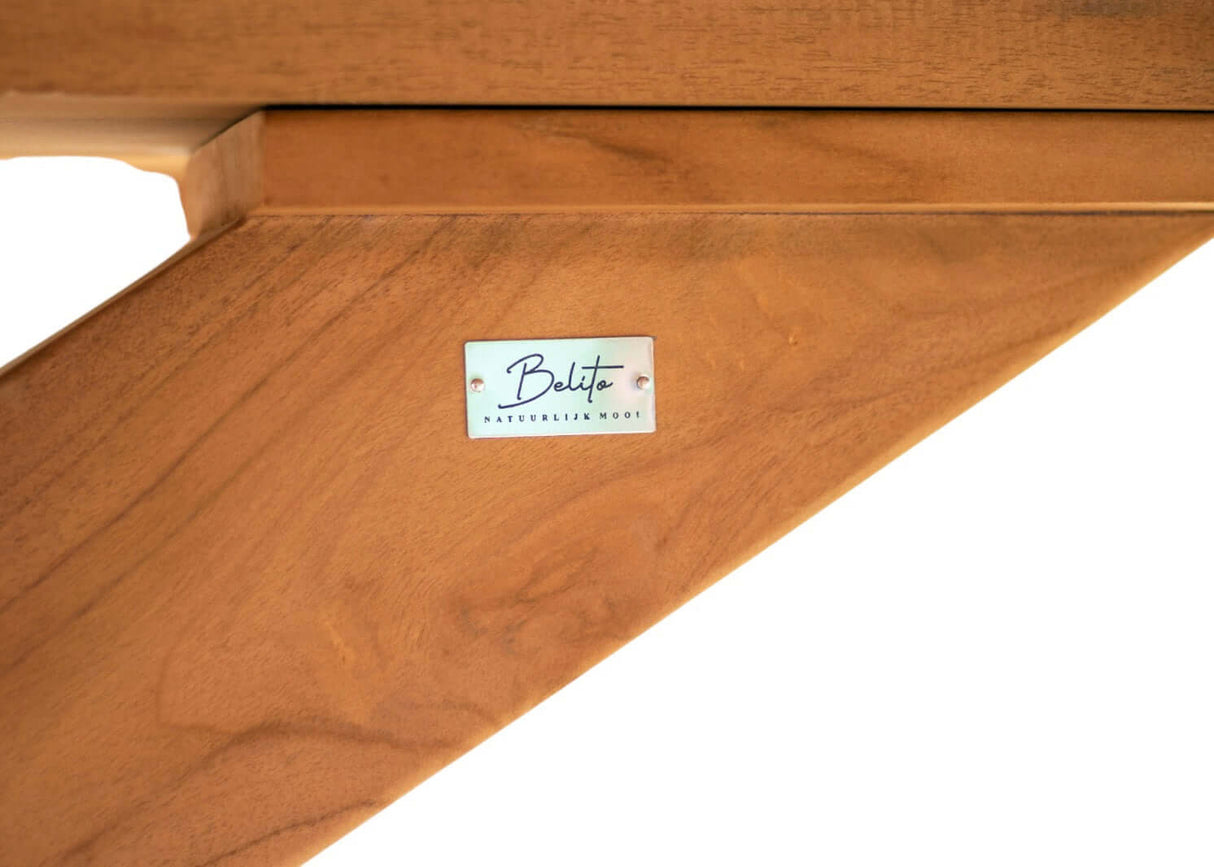 Belito® teakhouten dining tuintafel ovaal 240x100x76cm Belito