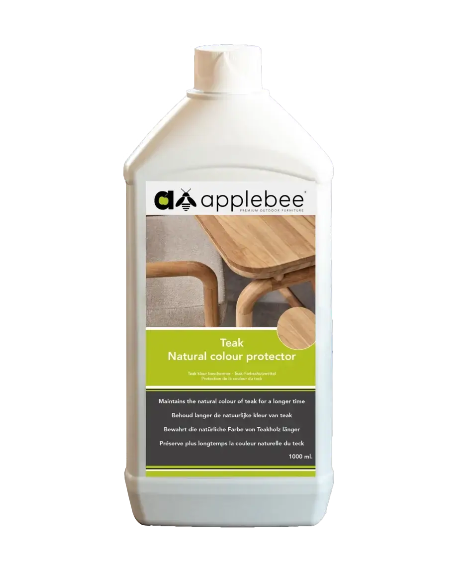 Apple Bee Teak Color Protector 1 liter | Color restorer for teak wood | Honey brown