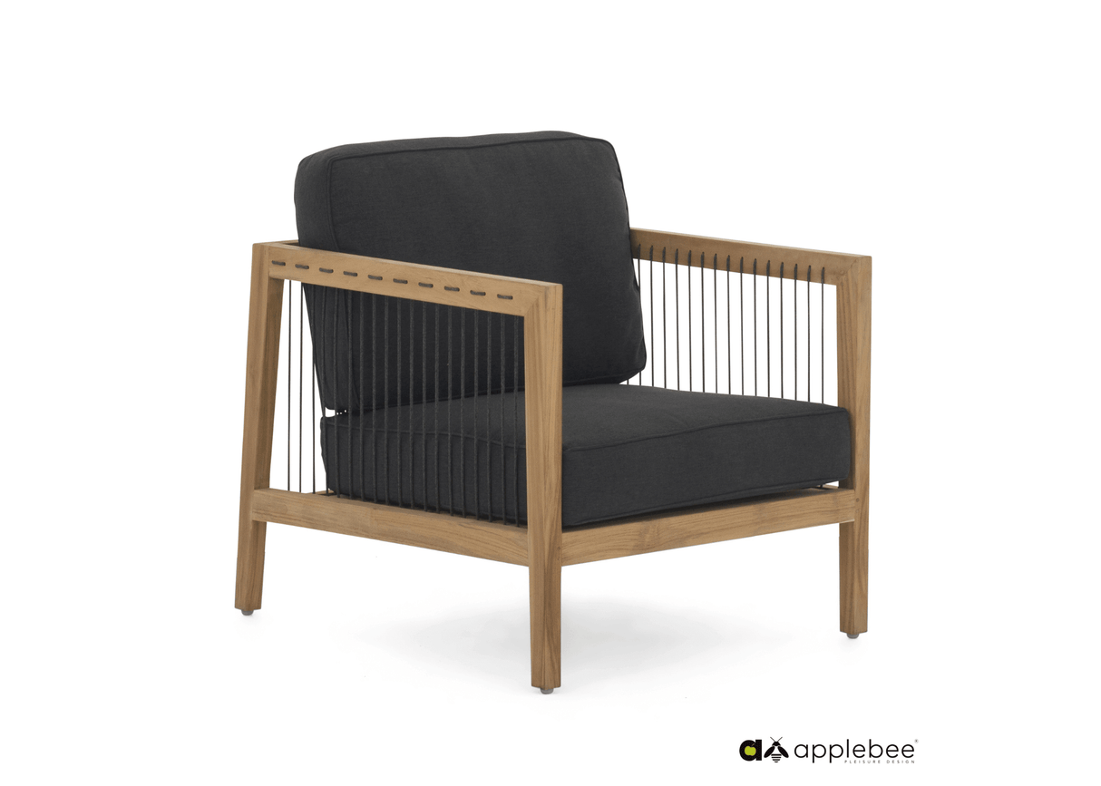 Apple Bee La Croix loungeset teak 5-delig links Apple Bee