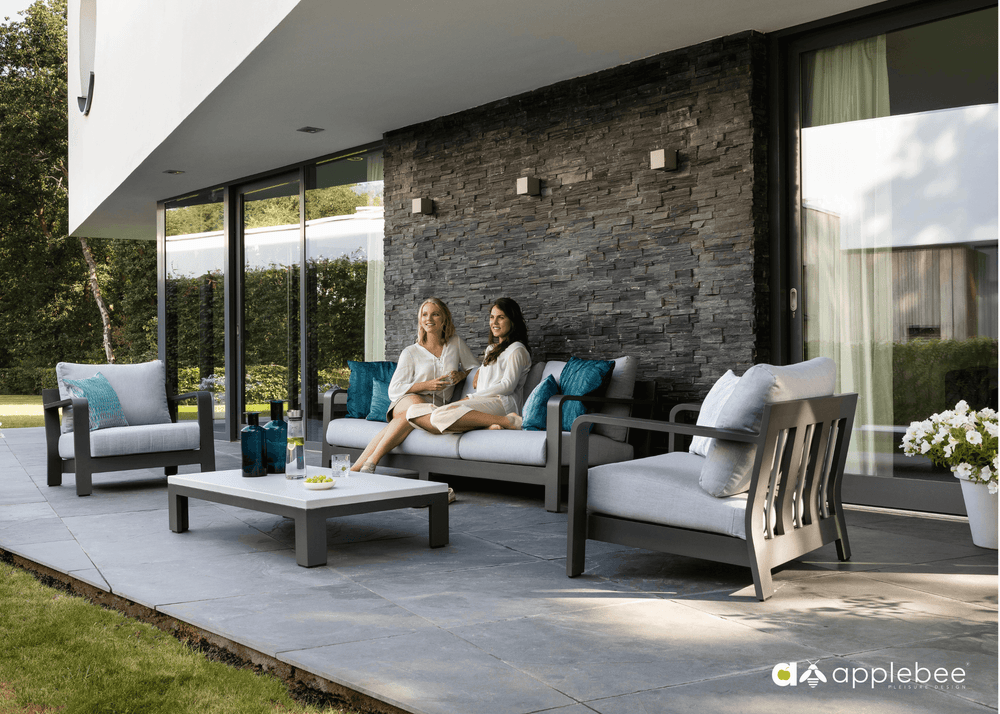 Apple Bee Delgado loungeset antraciet Apple Bee