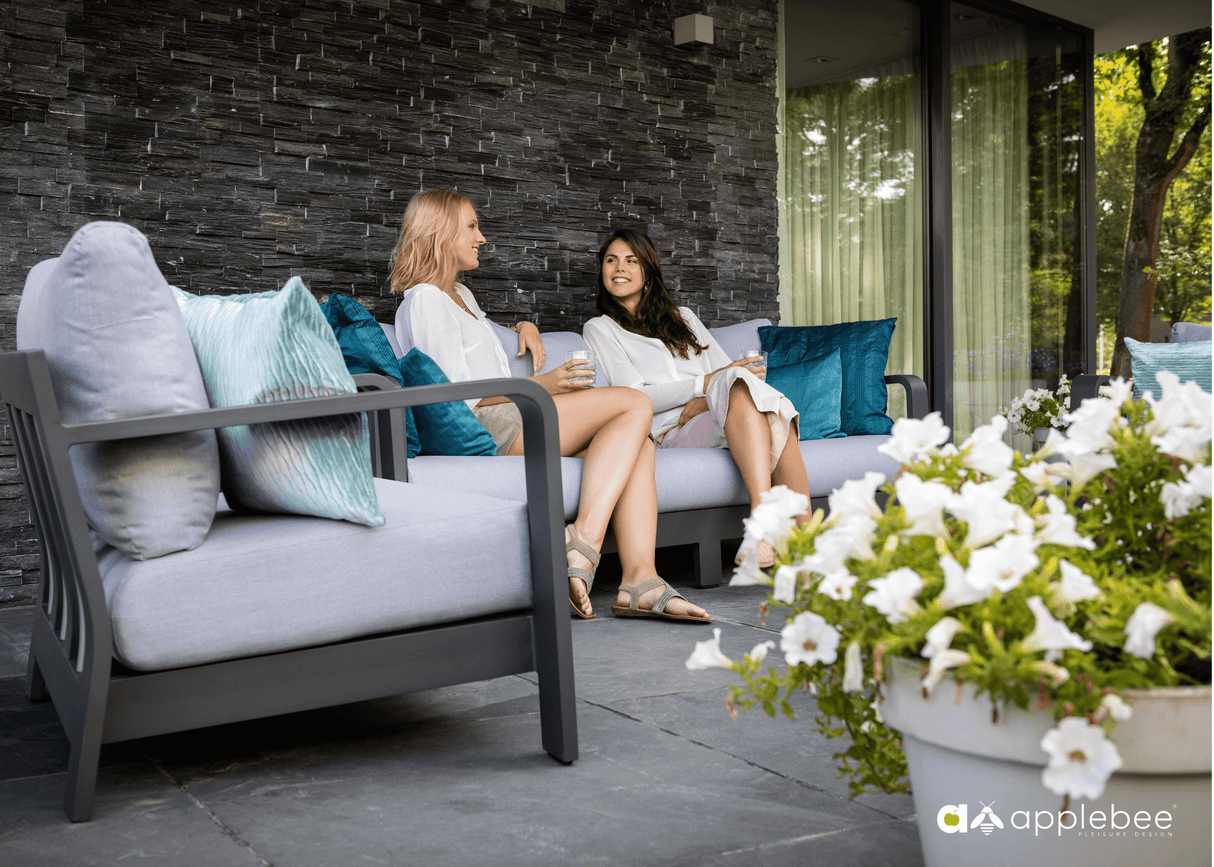 Apple Bee Delgado loungeset antraciet Apple Bee