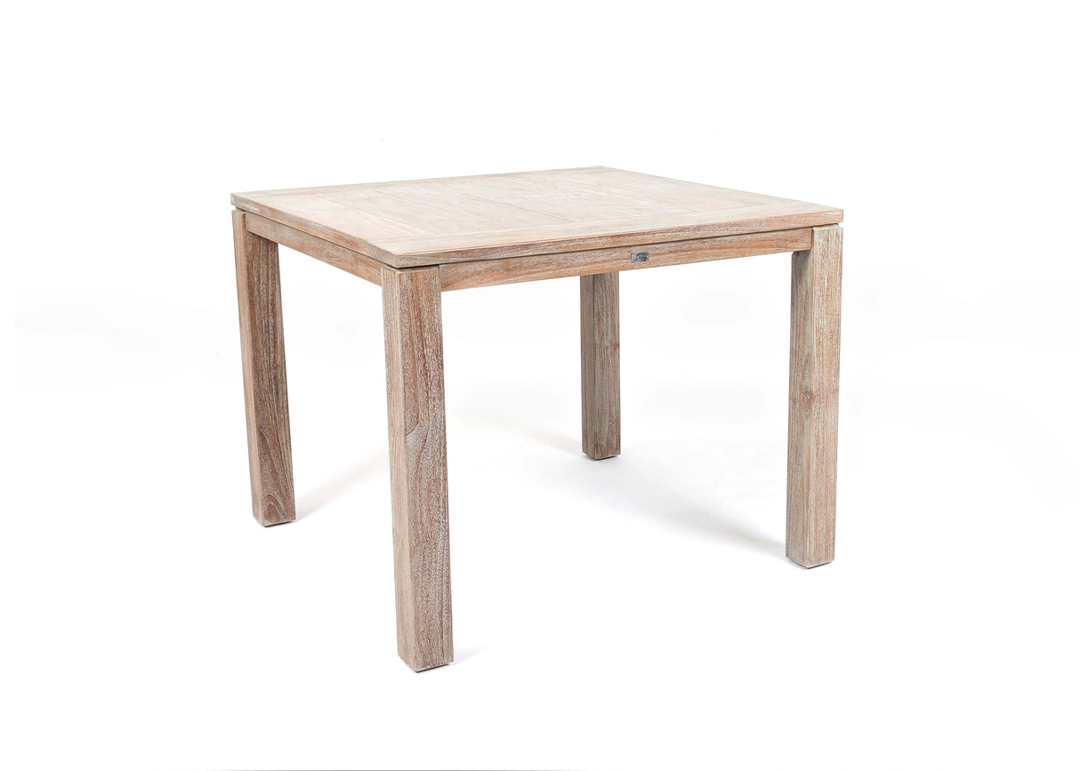 Hartman/Belito®teak dining tuinset 100cm 5-delig stapelbaar - Old grey Belito