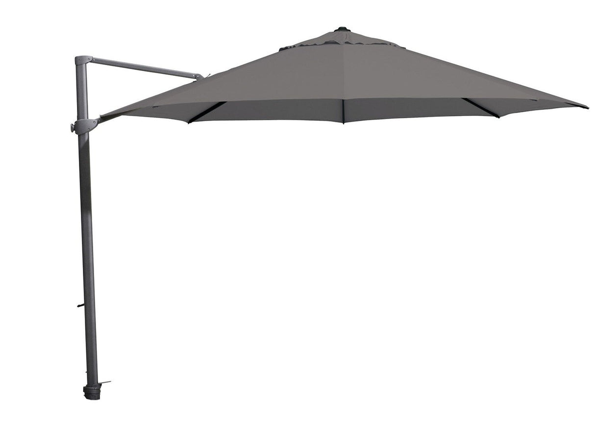4Seasons Siesta Zweefparasol Ø350cm Rond - Charcoal Frame & Doek