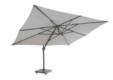4Seasons Hacienda Zweefparasol 300x400cm - Charcoal Frame Mid Grey Doek