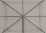 4Seasons Hacienda Zweefparasol 300x400cm - Charcoal Frame Mid Grey Doek