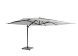 4Seasons Hacienda Zweefparasol 300x400cm - Charcoal Frame Mid Grey Doek