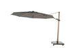 4Seasons Siesta Premium Zweefparasol Ø 350 cm rond - Woodlook frame - Charcoal doek