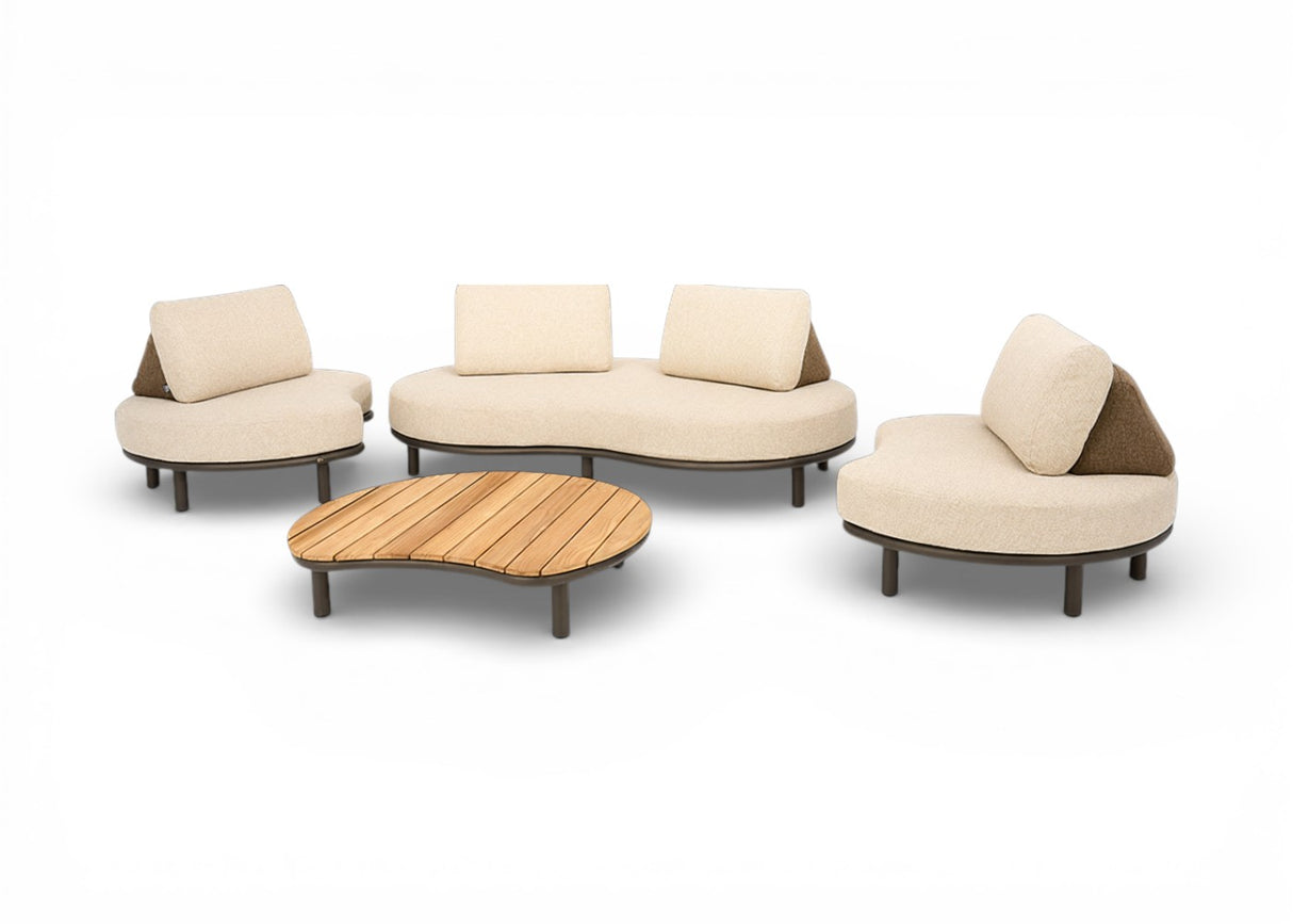 Apple Bee Moon Island Loungeset Nr. 2 | XL 250x380 cm | Bronze | 4-delig