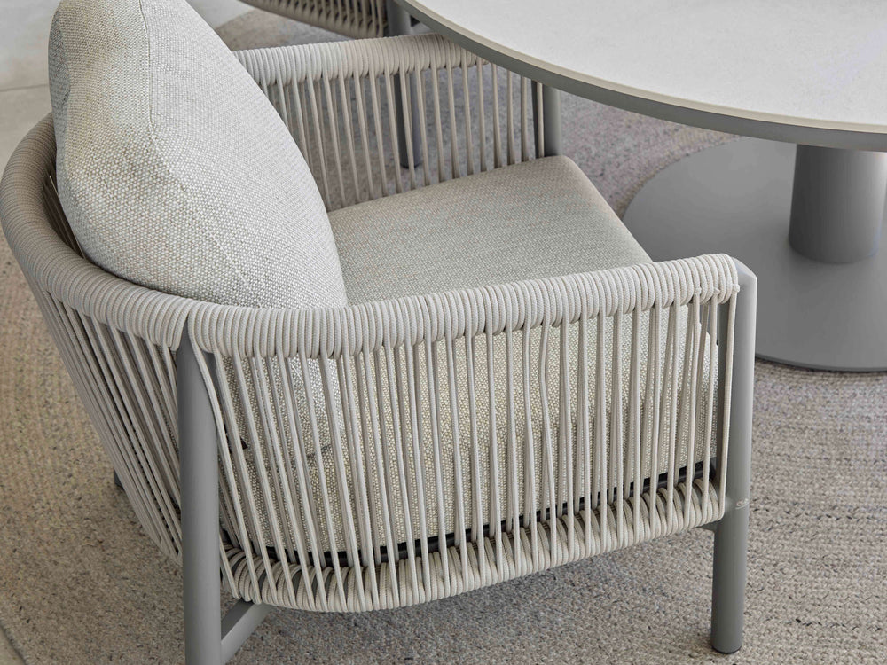 Apple Bee Bora Bora Low Dining Tuinset 7-delig - Taupe