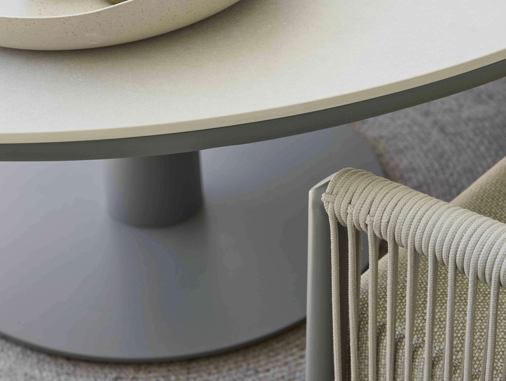 Apple Bee Bora Bora Tuinset 6-delig | 140 cm Rond Taupe | 5 Personen | Rope