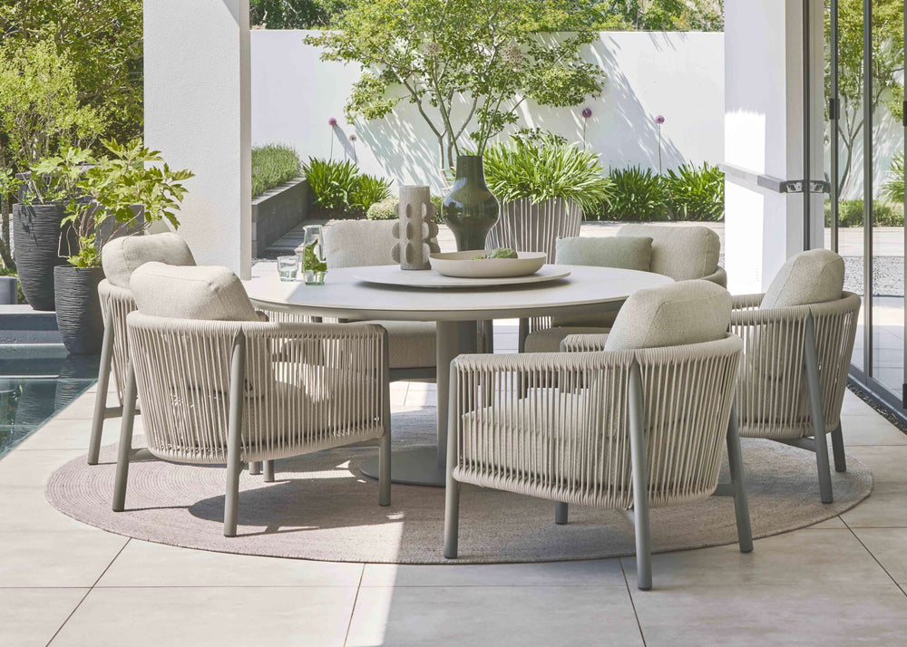 Apple Bee Bora Bora Low Dining Tuinset 7-delig - Taupe