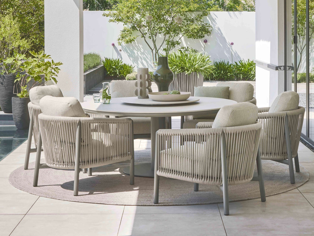 Apple Bee Bora Bora Low Dining Tuinset 7-delig - Taupe