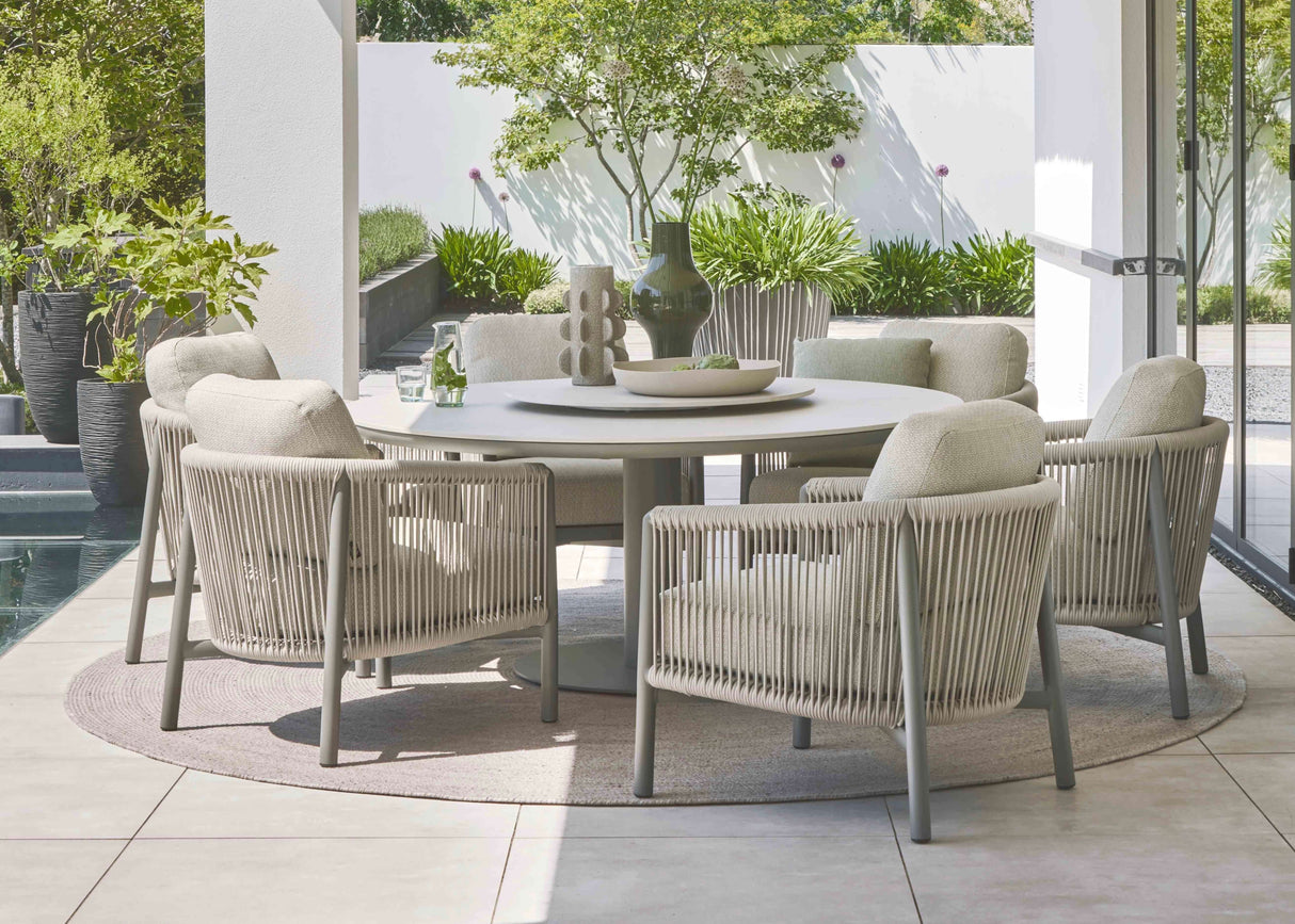 Apple Bee Bora Bora Low Dining Tuinset 7-delig - Taupe
