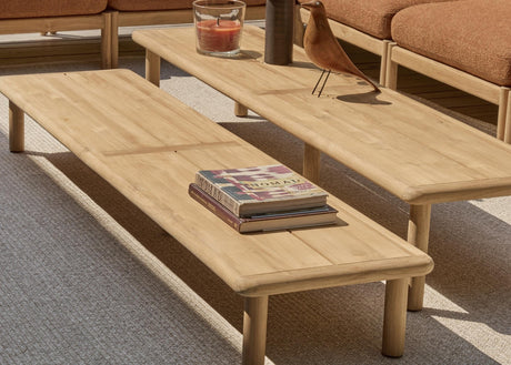 Teakhouten salontafels bij de Apple Bee Grace loungeset