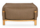 Apple Bee Sapporo voetenbank hocker 85 x 85 cm teak rope - achteraanzicht