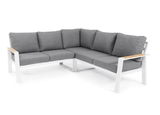 Aluminium Lotte Loungeset Wit