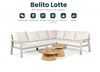 Aluminium Loungeset Hoekbank - Taupe Frame - 6 -delig - Belito Lotte