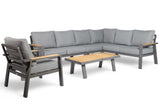 Tafel Birmingham loungeset - antraciet