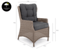 Belito® Milou wicker tuinstoel - Graphite 2.0 Belito