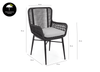 Belito® Felice Rope tuinset - Black/Grey
