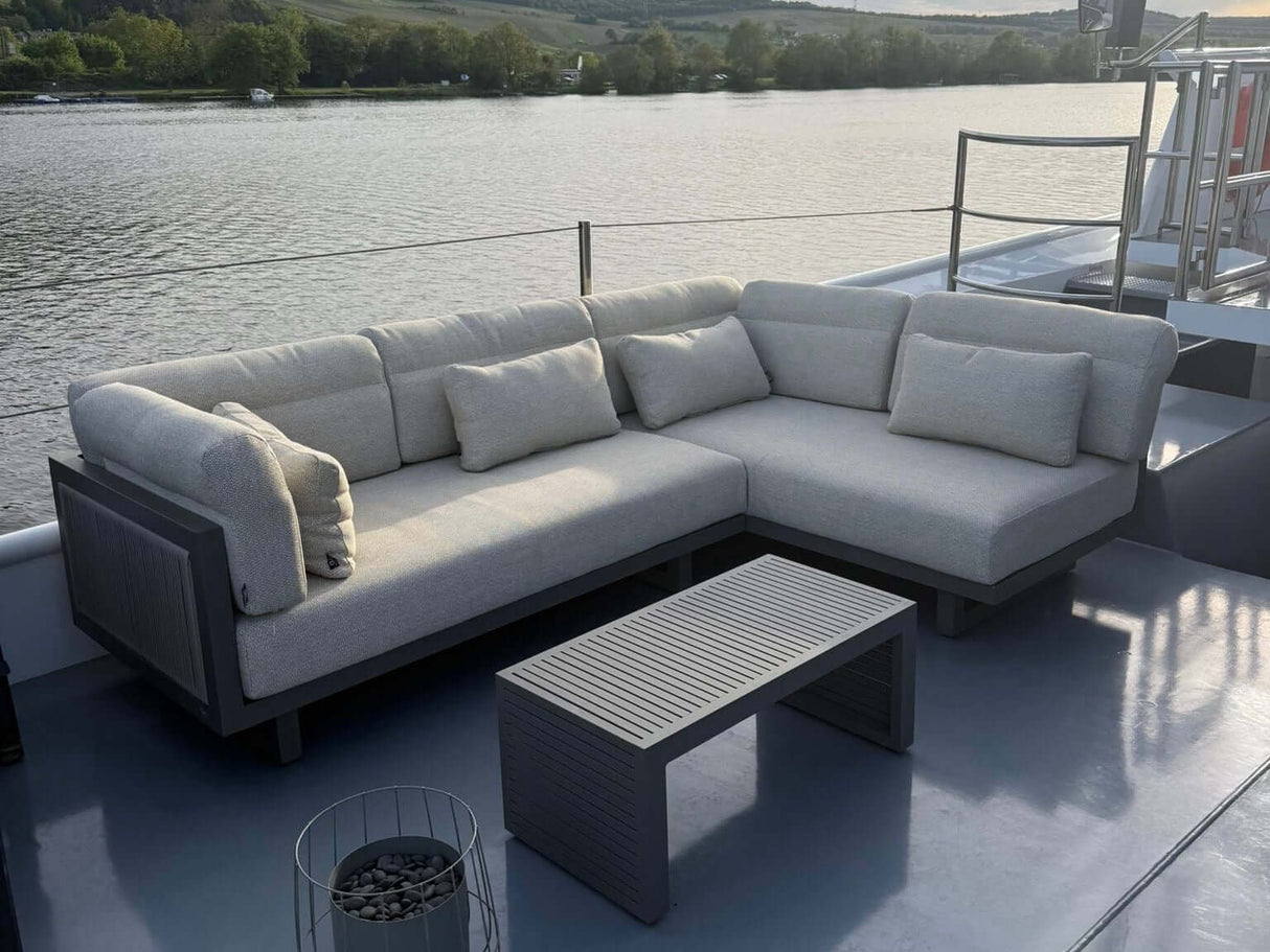 Apple Bee Santorini ROPE Loungeset | Chaise Longue | Rechts | 160 x 240 cm