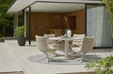 Apple Bee Melville dining tafel Ø140cm Sintered Stone - Oyster