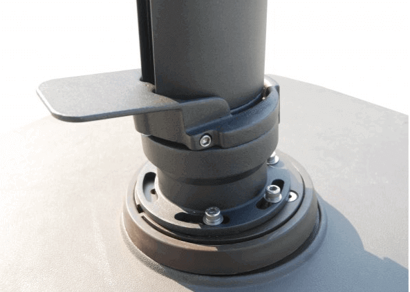 4Seasons Siesta Zweefparasol Ø350cm Rond - Charcoal Frame & Doek