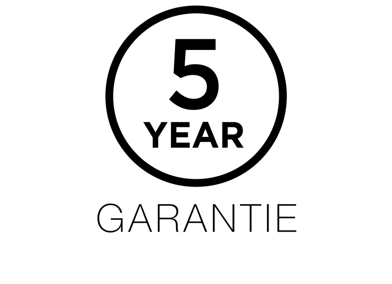 5 jaar Garantie 