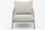 Belito Julia Chair-Sofa Lounge Set 4-piece | Taupe | Aluminum & Rope | 4-5 Persons