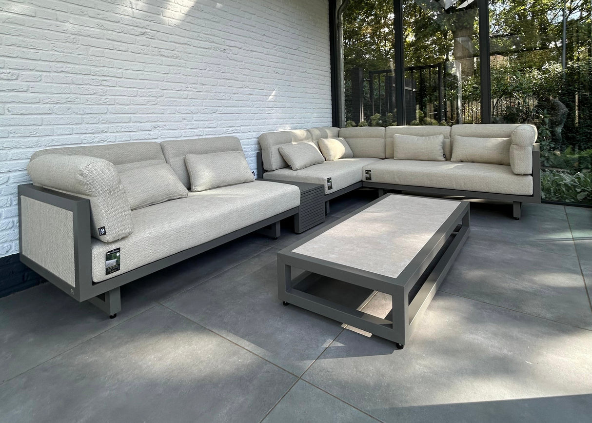 Apple Bee Santorini Loungeset 5-delig Nr.2 - Links Lang - Upholstered - 318 x 239 cm