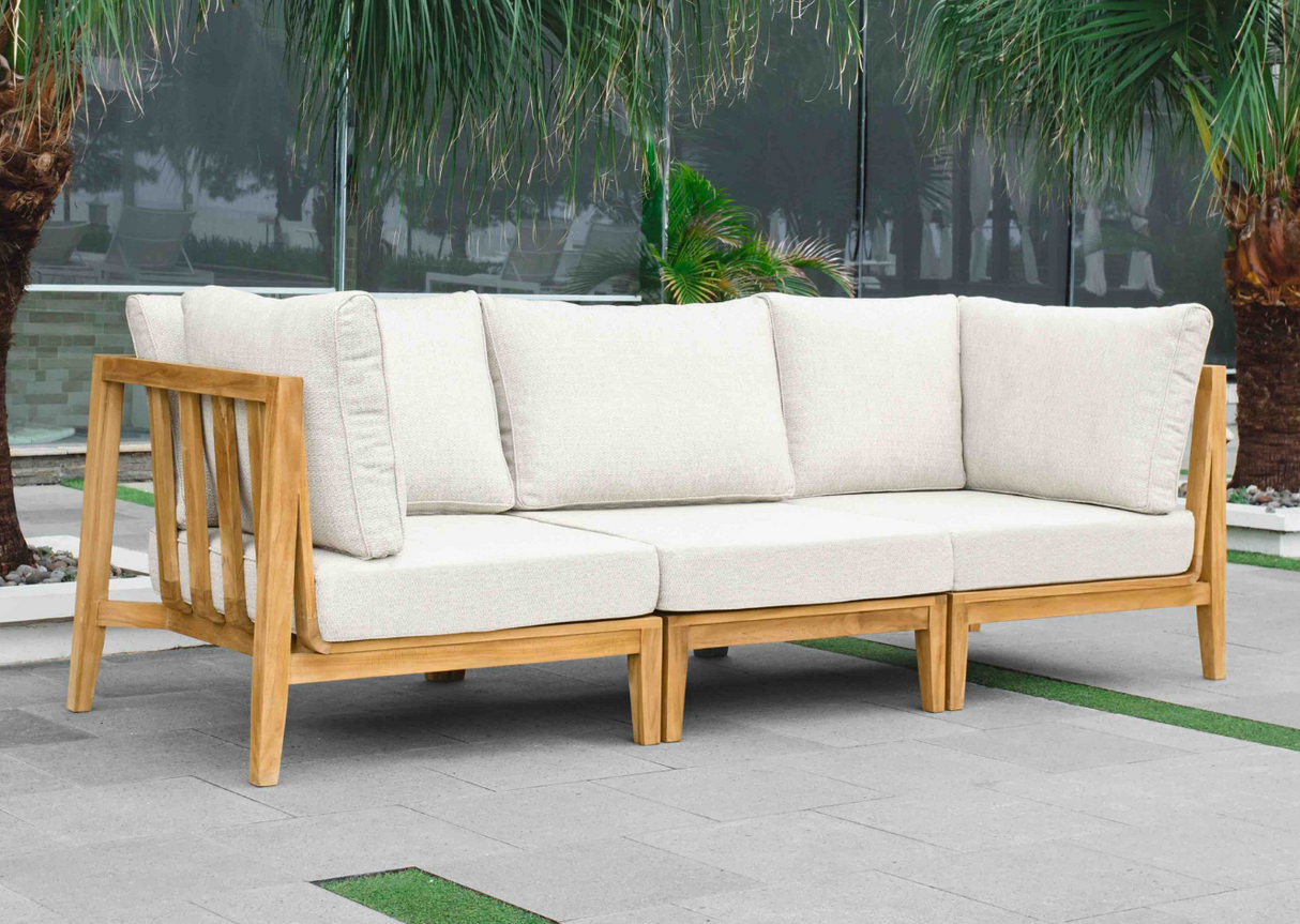 Belito Daan loungebank 3-delig - 246 cm - Teak