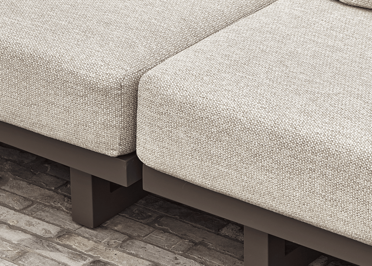 Apple Bee Santorini Hoek Loungeset 5-delig Nr.2 - Links Lang