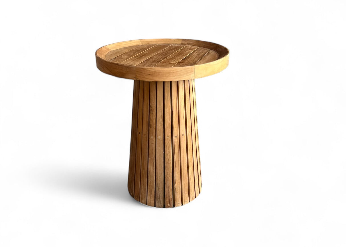 Belito Daan Koffietafelset - Naturel Teak - 3 - delig
