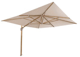 4Seasons Hacienda Zweefparasol 300x400cm - Woodlook Frame Sand Doek