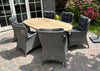 Belito® Milou tuinset 6 personen - 7 delig - 240 cm ovaal Teak